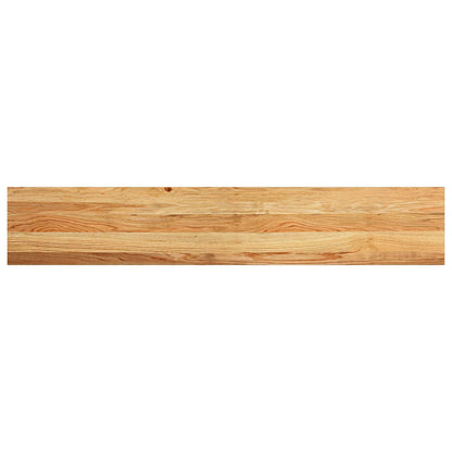 vidaXL Window Sills 2 pcs Light Brown 140x25x2 cm Solid Wood Oak