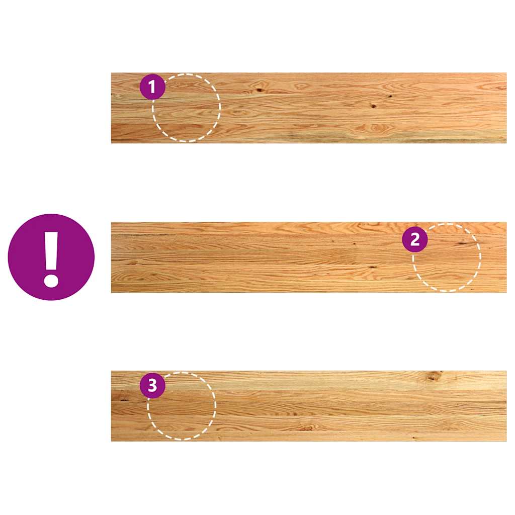 vidaXL Window Sills 2 pcs Light Brown 140x25x2 cm Solid Wood Oak