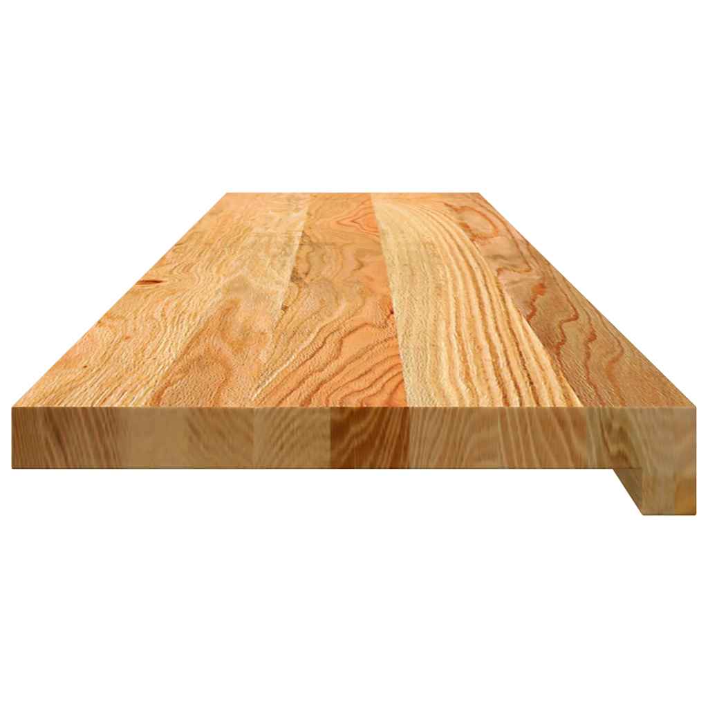 vidaXL Window Sills 2 pcs Light Brown 110x30x2 cm Solid Wood Oak