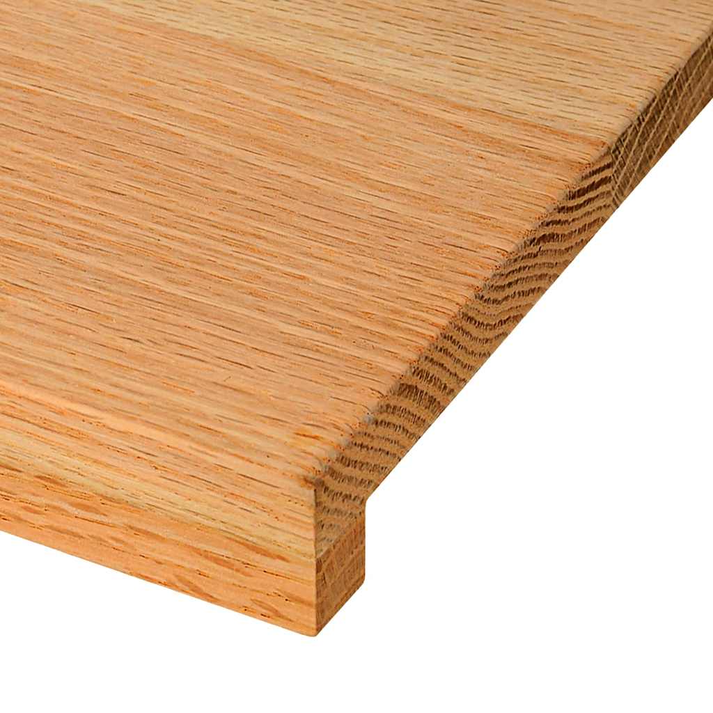 vidaXL Window Sills 2 pcs Light Brown 110x30x2 cm Solid Wood Oak