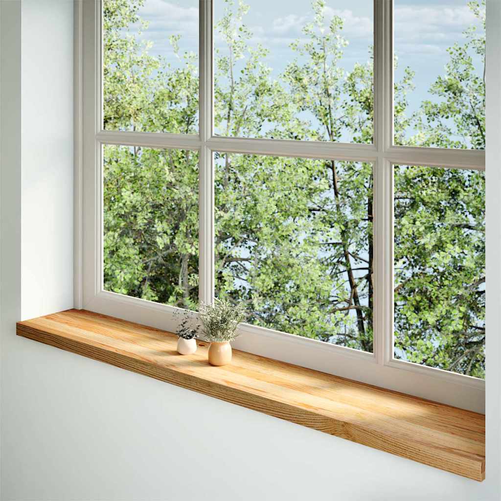 vidaXL Window Sills 2 pcs Light Brown 160x30x2 cm Solid Wood Oak