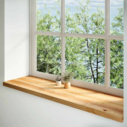 vidaXL Window Sills 2 pcs Light Brown 140x40x2 cm Solid Wood Oak