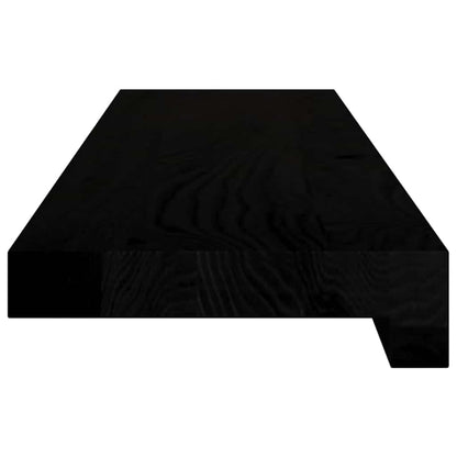 vidaXL Window Sills 2 pcs Dark Brown 80x15x2 cm Solid Wood Oak