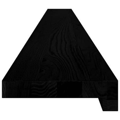 vidaXL Window Sills 2 pcs Brown Black 160x15x2 cm Solid Wood Oak