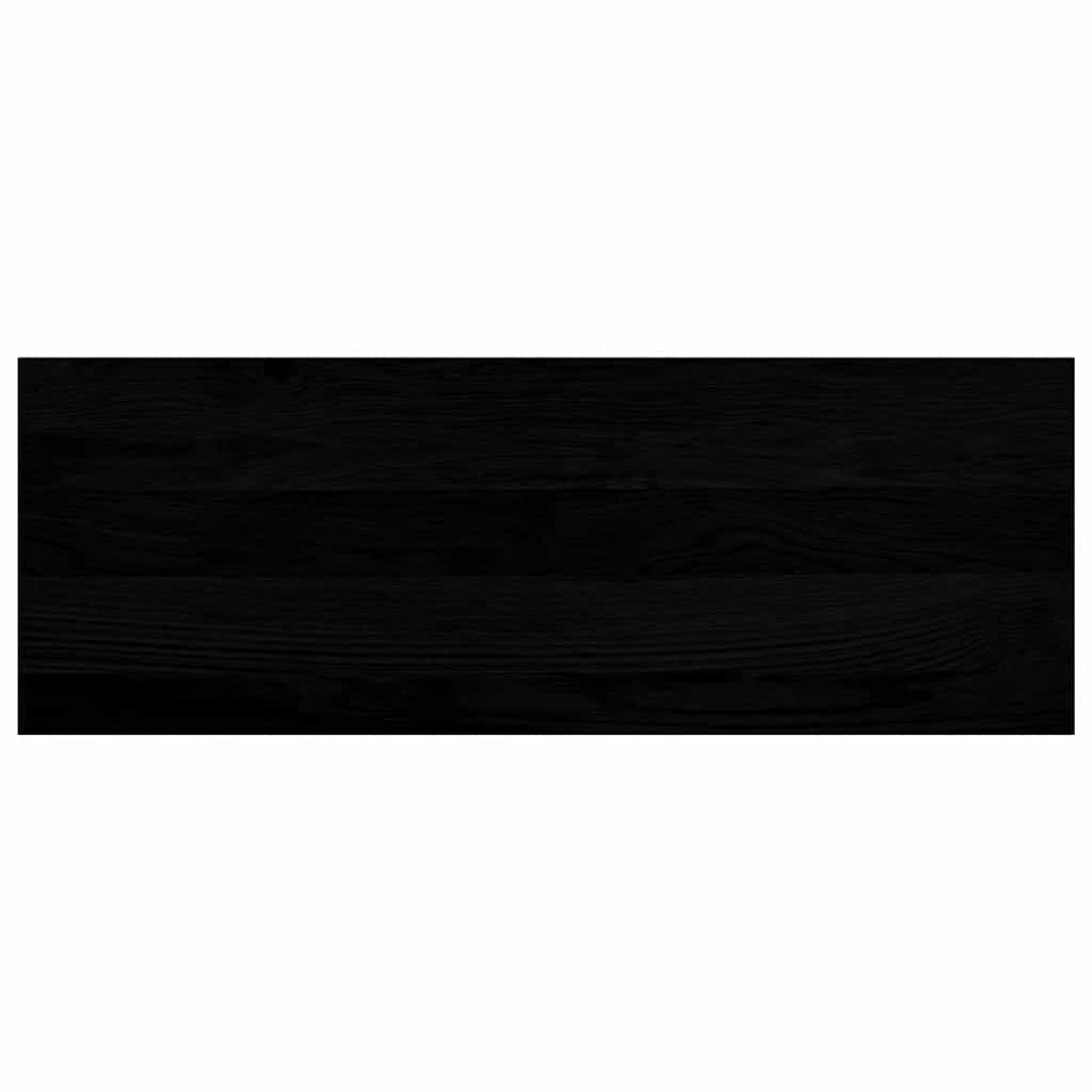 vidaXL Window Sills 2 pcs Brown Black 70x25x2 cm Solid Wood Oak