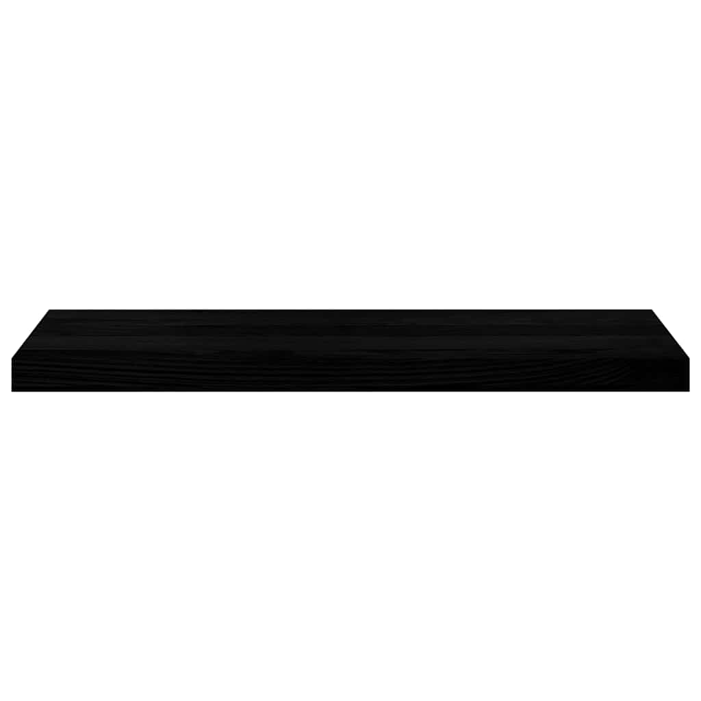 vidaXL Window Sills 2 pcs Brown Black 80x25x2 cm Solid Wood Oak