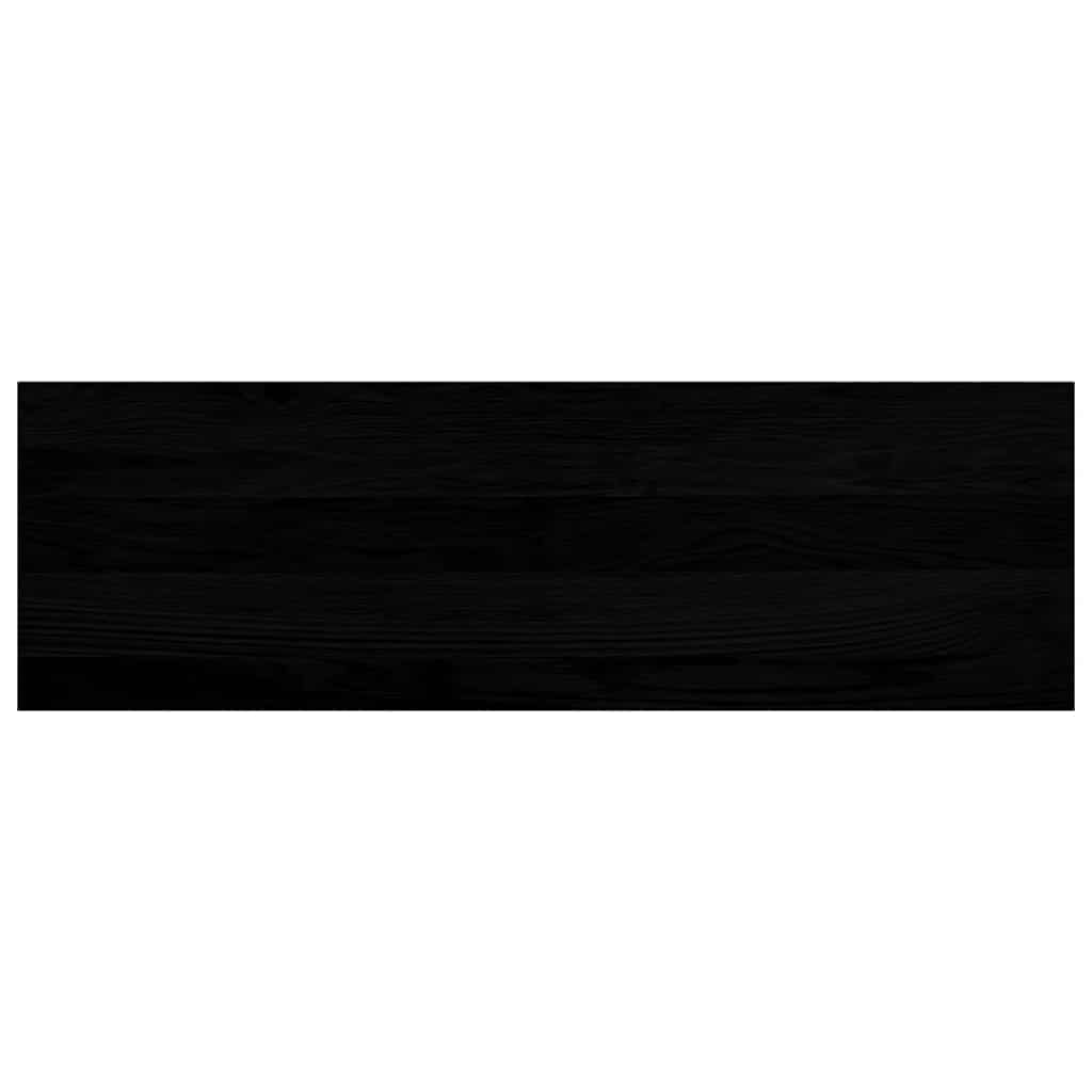 vidaXL Window Sills 2 pcs Brown Black 80x25x2 cm Solid Wood Oak