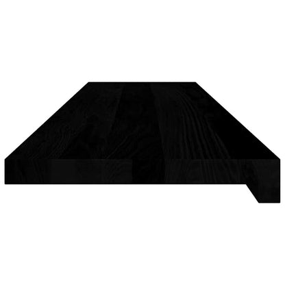 vidaXL Window Sills 2 pcs Brown Black 100x25x2 cm Solid Wood Oak