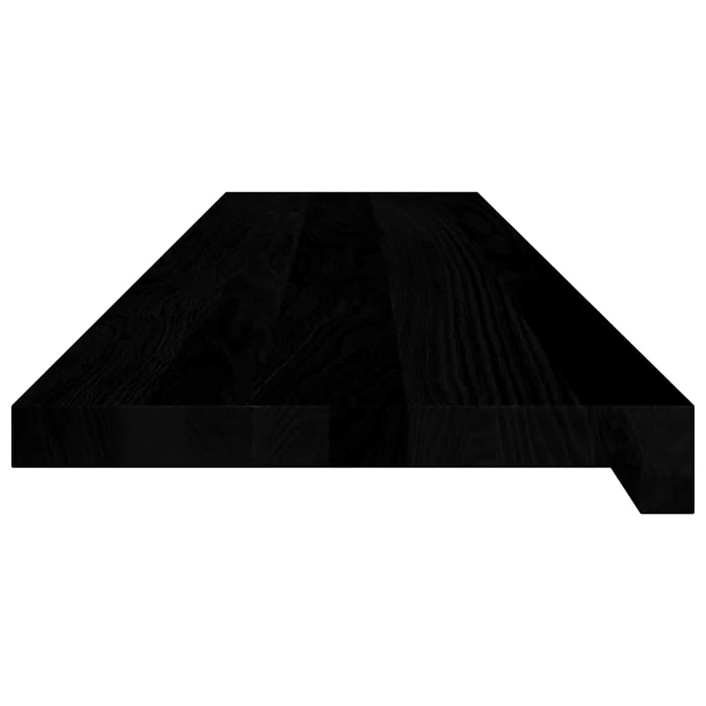 vidaXL Window Sills 2 pcs Brown Black 110x25x2 cm Solid Wood Oak