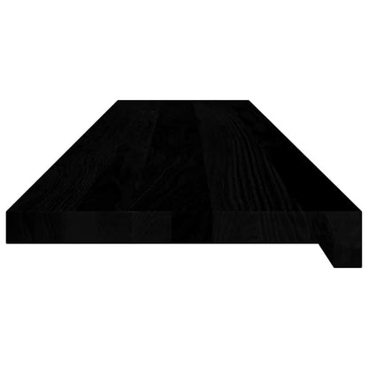 vidaXL Window Sills 2 pcs Brown Black 110x25x2 cm Solid Wood Oak