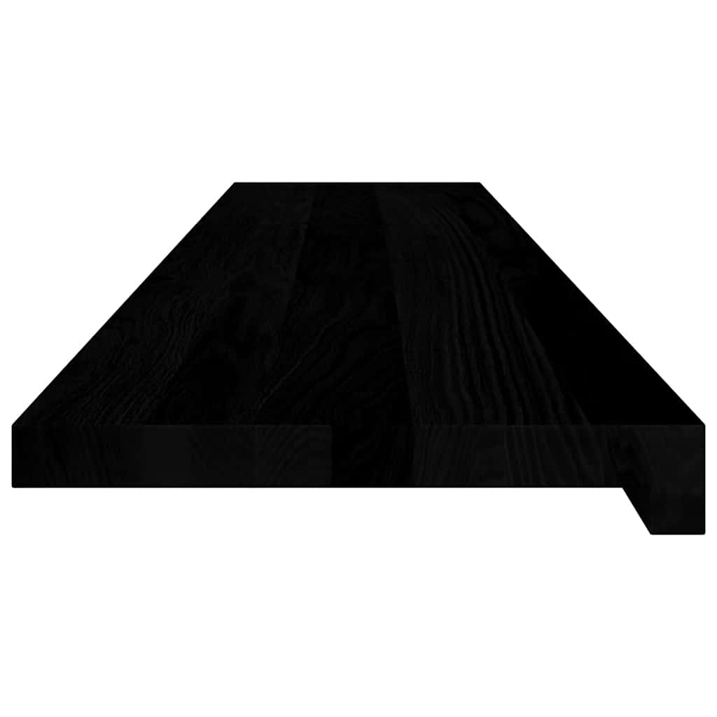 vidaXL Window Sills 2 pcs Brown Black 120x25x2 cm Solid Wood Oak