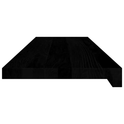 vidaXL Window Sills 2 pcs Brown Black 90x30x2 cm Solid Wood Oak
