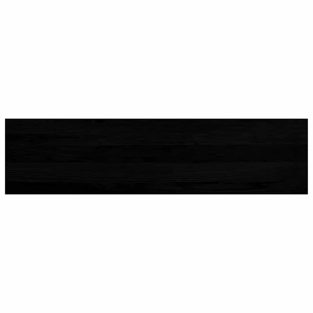vidaXL Window Sills 2 pcs Brown Black 100x30x2 cm Solid Wood Oak