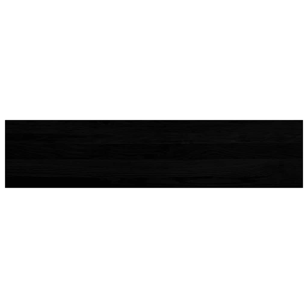 vidaXL Window Sills 2 pcs Brown Black 110x30x2 cm Solid Wood Oak