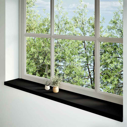 vidaXL Window Sills 2 pcs Brown Black 160x30x2 cm Solid Wood Oak