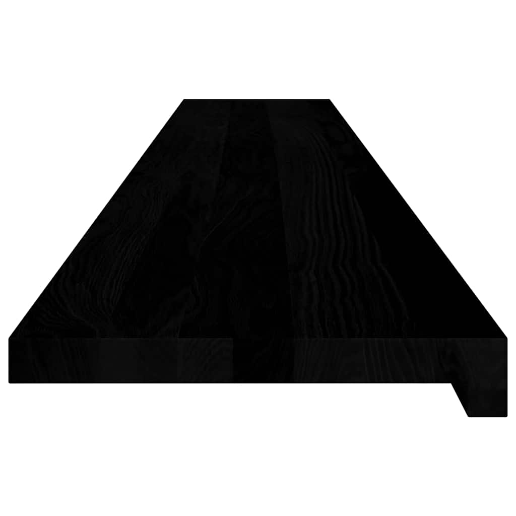 vidaXL Window Sills 2 pcs Brown Black 160x30x2 cm Solid Wood Oak