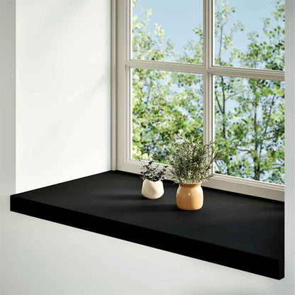 vidaXL Window Sills 2 pcs Brown Black 90x40x2 cm Solid Wood Oak