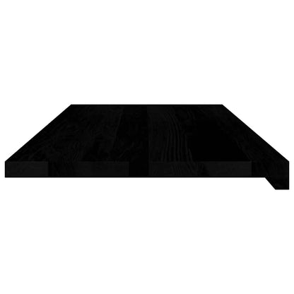 vidaXL Window Sills 2 pcs Brown Black 90x40x2 cm Solid Wood Oak