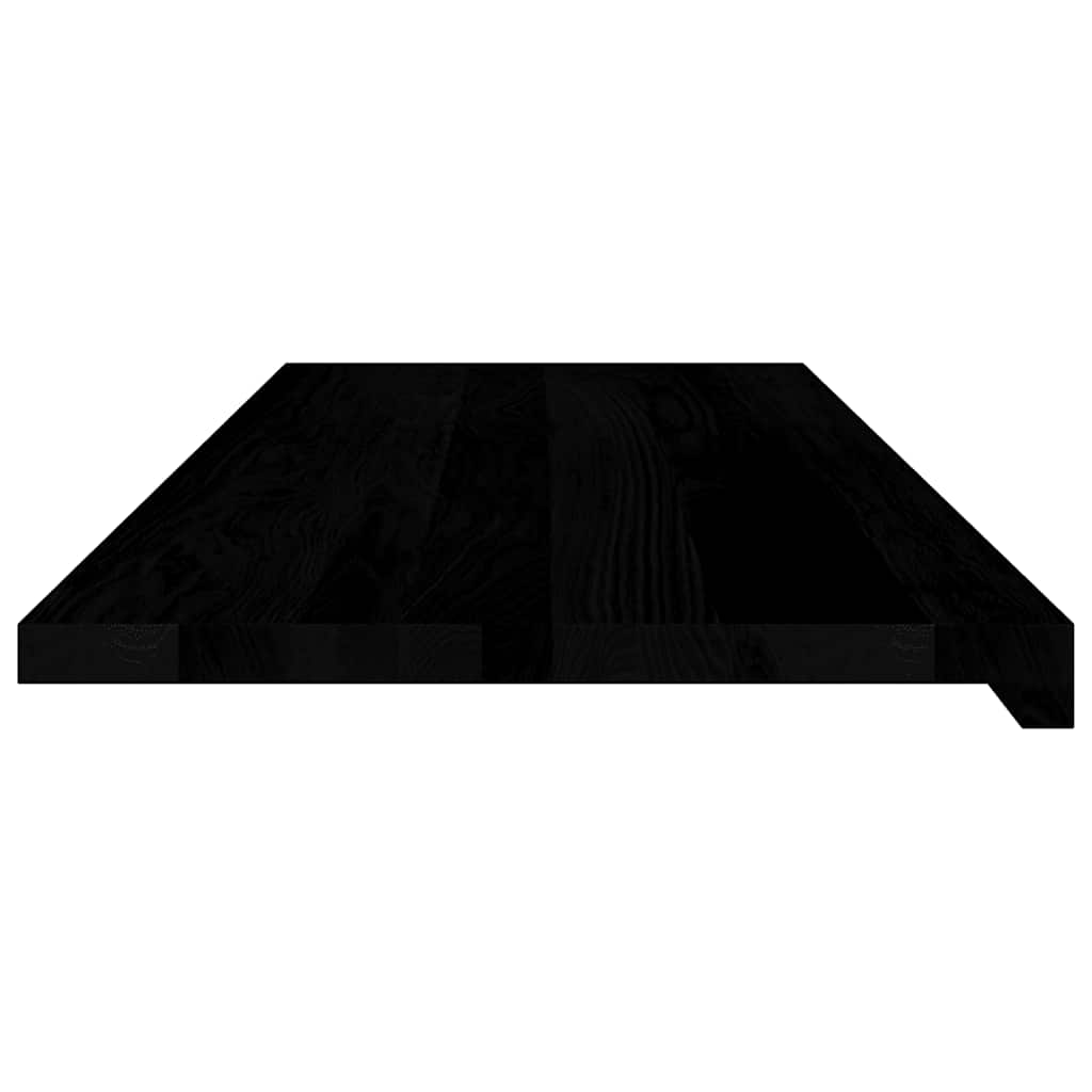 vidaXL Window Sills 2 pcs Brown Black 110x40x2 cm Solid Wood Oak