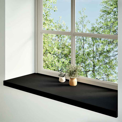 vidaXL Window Sills 2 pcs Brown Black 120x40x2 cm Solid Wood Oak