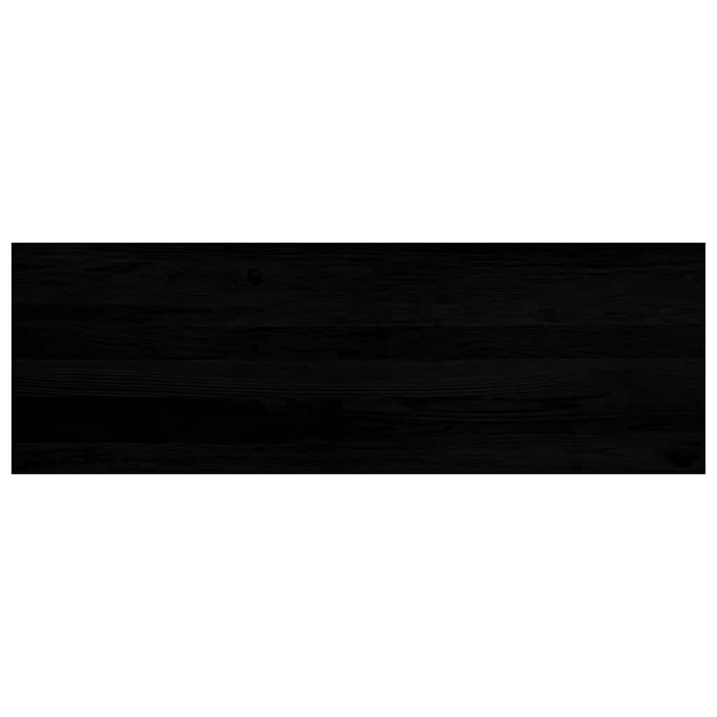 vidaXL Window Sills 2 pcs Brown Black 120x40x2 cm Solid Wood Oak