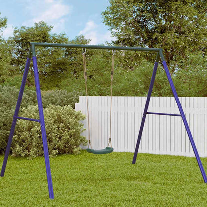 vidaXL Outdoor Swing Seat for Kids Single with Adjustable Rope Green