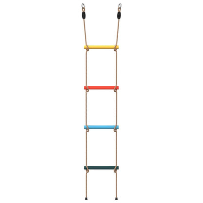 vidaXL Rope Ladder for Kids with 4 Rungs Multicolour