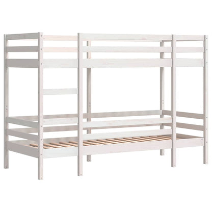 vidaXL Bunk Bed without Mattress White 80x200 cm Solid Wood Pine