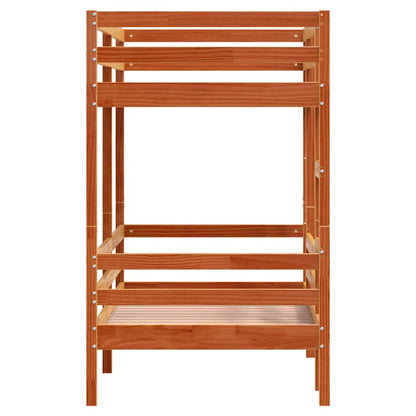 vidaXL Bunk Bed without Mattress Wax Brown 90x190 cm Solid Wood Pine