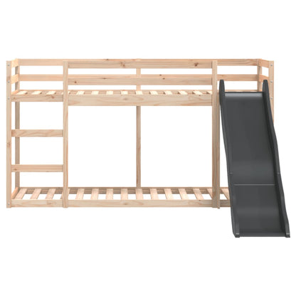 vidaXL Bunk Bed with Slide&Ladder without Mattress 80x200 cm