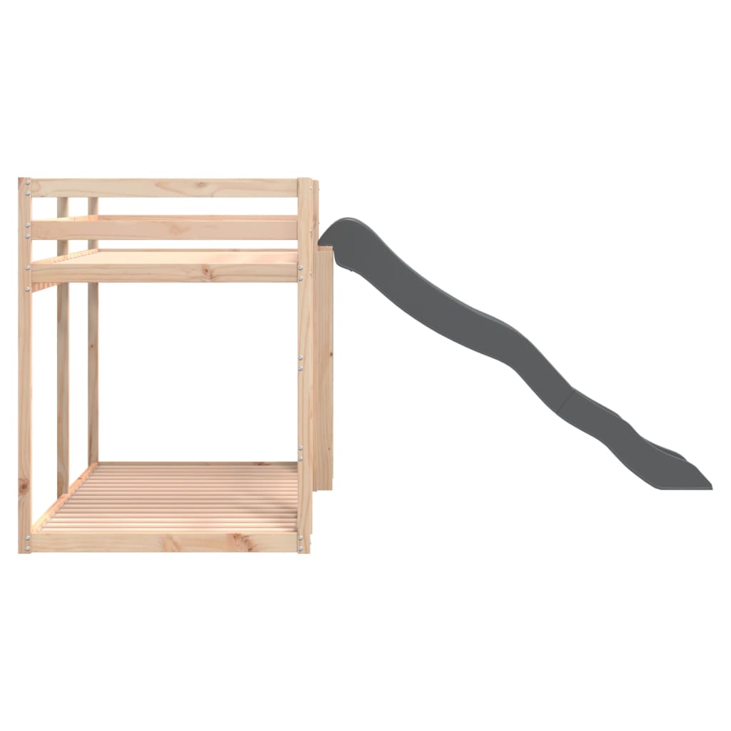vidaXL Bunk Bed with Slide&Ladder without Mattress 80x200 cm