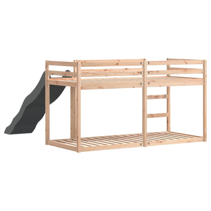 vidaXL Bunk Bed with Slide&Ladder without Mattress 80x200 cm