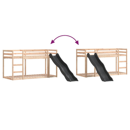 vidaXL Bunk Bed with Slide&Ladder without Mattress 80x200 cm