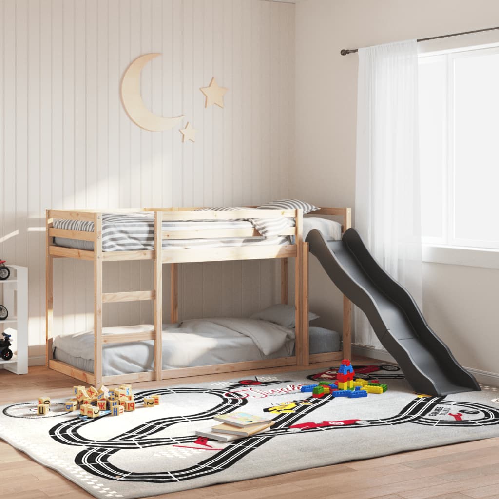 vidaXL Bunk Bed with Slide&Ladder without Mattress 80x200 cm