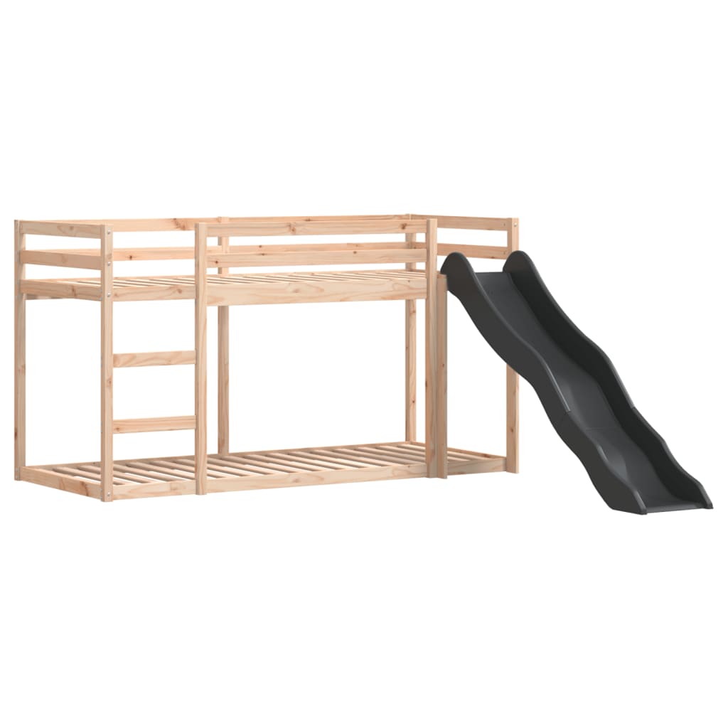 vidaXL Bunk Bed with Slide&Ladder without Mattress 90x190 cm Single