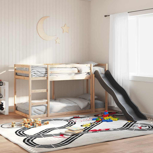 vidaXL Bunk Bed with Slide&Ladder without Mattress 90x190 cm Single