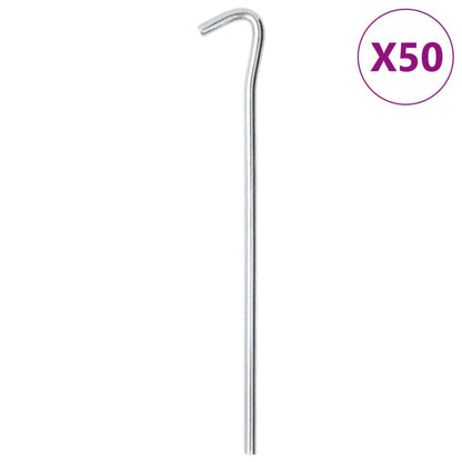 vidaXL Tent Pegs 50 pcs 23 cm Ø7 mm Galvanised Steel