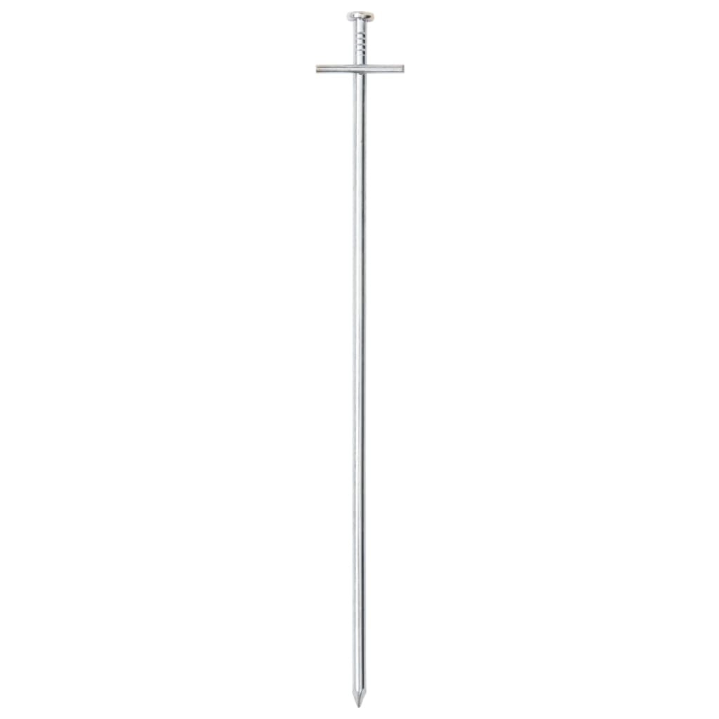 vidaXL Tent Pegs 24 pcs 29.5 cm Ø6 mm Galvanised Steel