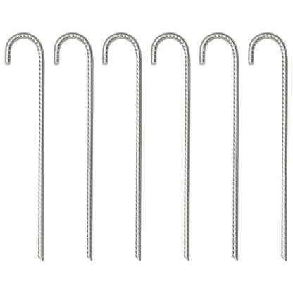 vidaXL Tent Pegs 6 pcs 37 cm Ø10 mm Galvanised Steel
