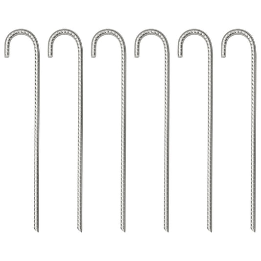 vidaXL Tent Pegs 6 pcs 37 cm Ø10 mm Galvanised Steel