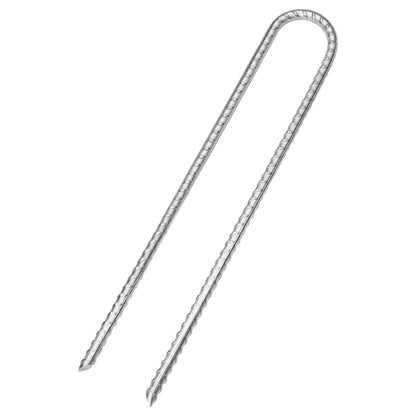vidaXL Tent Pegs 12 pcs U-shaped 30 cm Ø7 mm Galvanised Steel