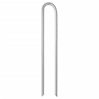 vidaXL Tent Pegs 12 pcs U-shaped 37 cm Ø10 mm Galvanised Steel