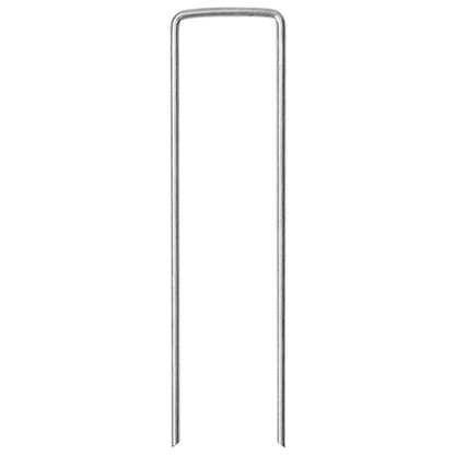 vidaXL Ground Pegs U Shape 25 pcs 15x3.5 cm Galvanised steel
