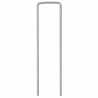 vidaXL Ground Pegs U Shape 50 pcs 15x3,5 cm Galvanised steel