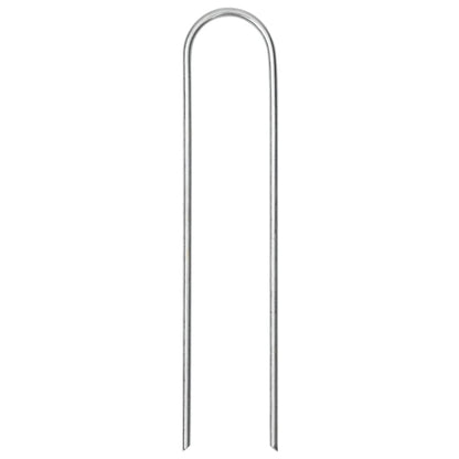 vidaXL Ground Pegs U Shape 25 pcs 15x3.5 cm Galvanised steel