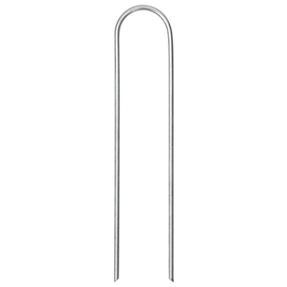 vidaXL Ground Pegs U Shape 50 pcs 15x3,5 cm Galvanised steel