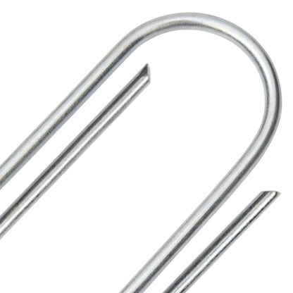 vidaXL Ground Pegs U Shape 50 pcs 15x3,5 cm Galvanised steel