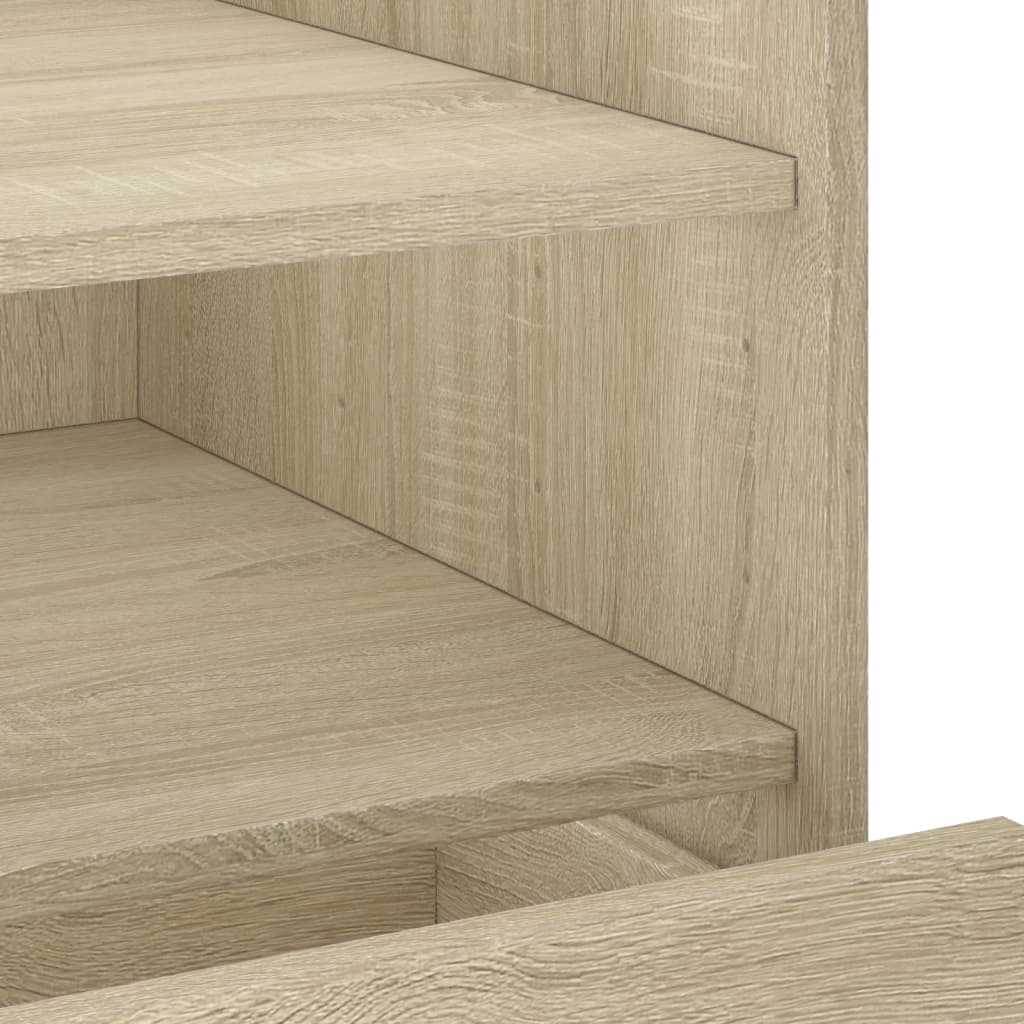 vidaXL Bedside Cabinet Sonoma Oak 45x50x50 cm Engineered Wood