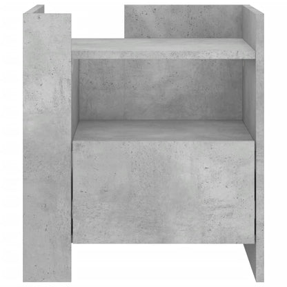 vidaXL Bedside Cabinet Concrete Grey 45x50x50 cm Engineered Wood