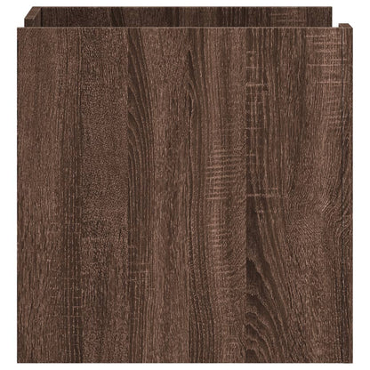 vidaXL Bedside Cabinet Brown Oak 45x50x50 cm Engineered Wood